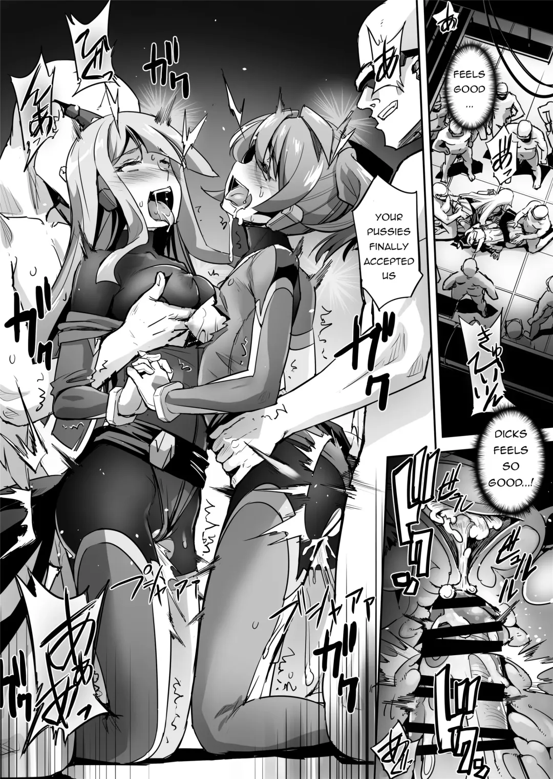 [Sasayuki] Enhyou Souki Twin Curely Yuri Heroine wa Otoko no Chinpo ni Haiboku suru Zenpen + Kouhen | FlameFrost Duo TWIN CURELY ~Yuri Heroines Defeated By Dick~ Part 1+2 Fhentai - Page 52