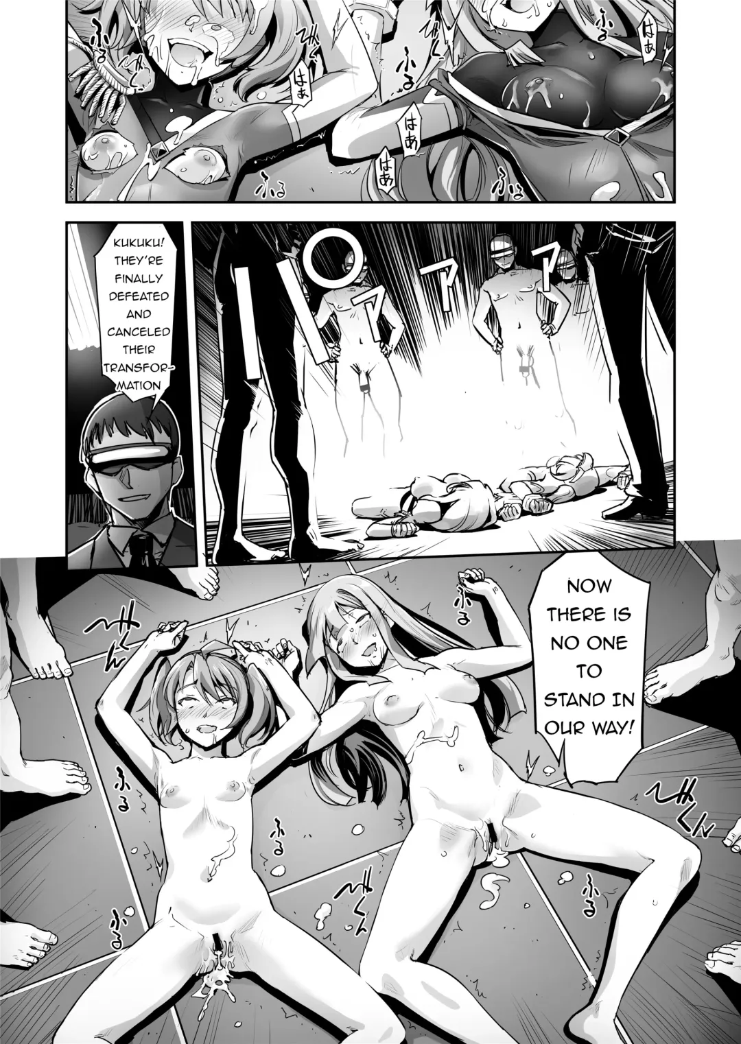 [Sasayuki] Enhyou Souki Twin Curely Yuri Heroine wa Otoko no Chinpo ni Haiboku suru Zenpen + Kouhen | FlameFrost Duo TWIN CURELY ~Yuri Heroines Defeated By Dick~ Part 1+2 Fhentai - Page 55