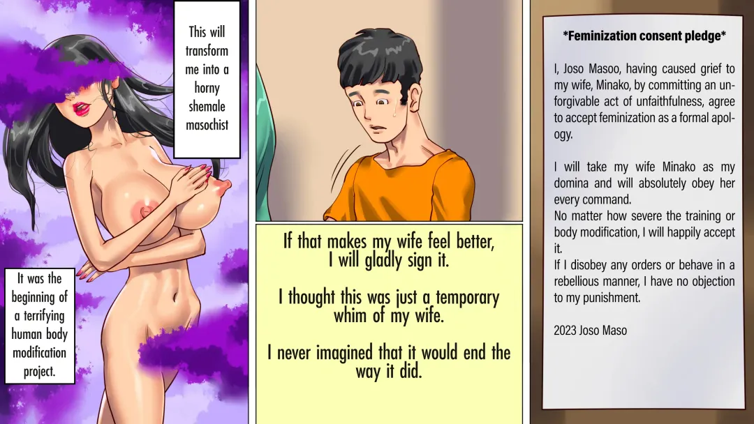 [Papermania] I was trapped by my wife and daughter and turned into a cross-dressing masochist Fhentai - Page 14