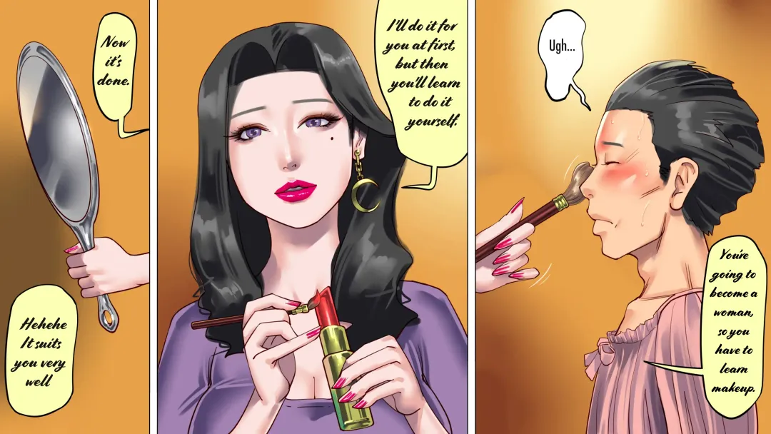 [Papermania] I was trapped by my wife and daughter and turned into a cross-dressing masochist Fhentai - Page 16