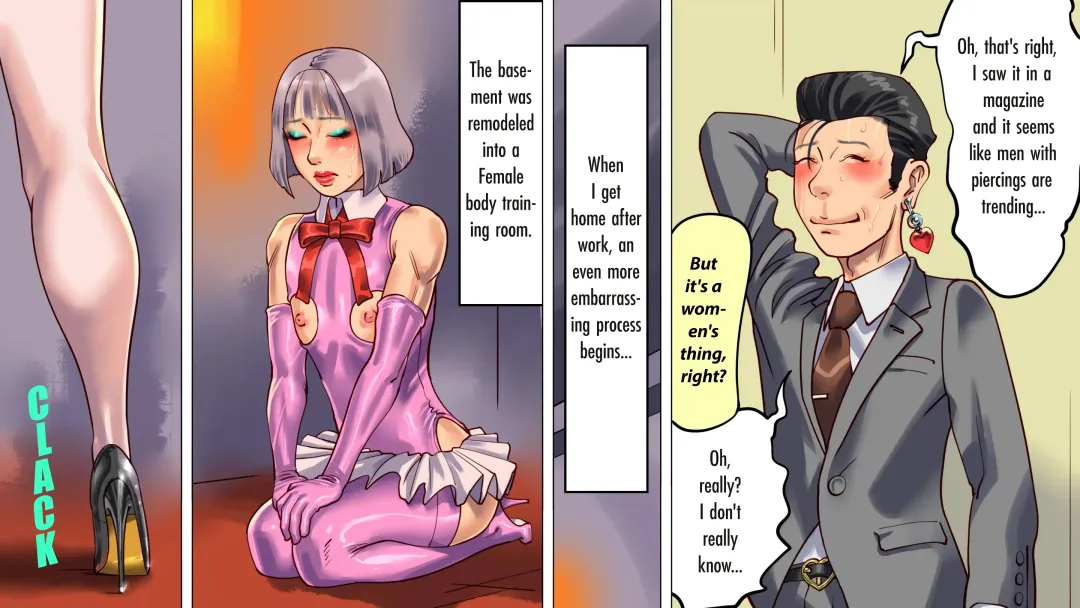 [Papermania] I was trapped by my wife and daughter and turned into a cross-dressing masochist Fhentai - Page 19
