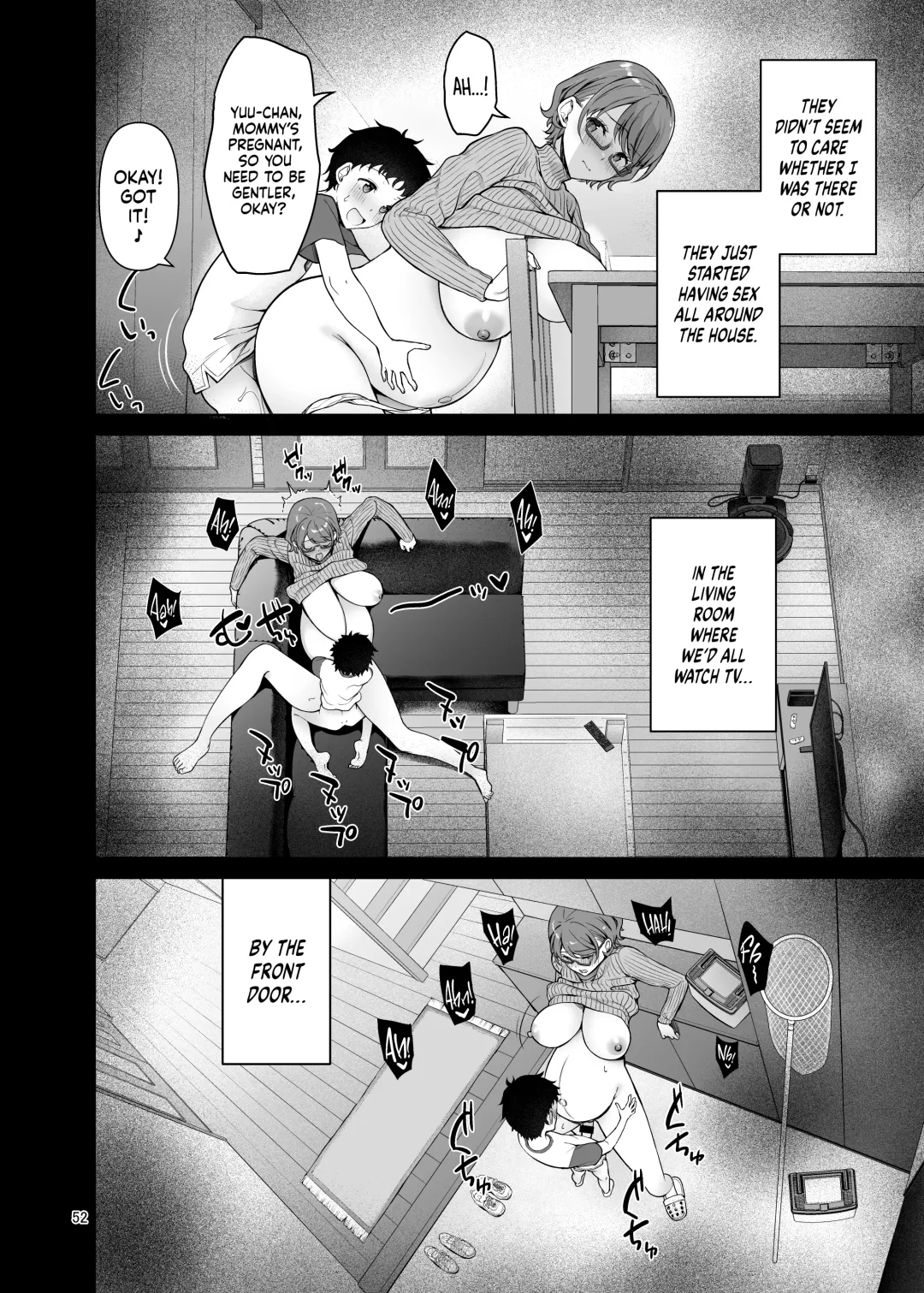 [Asahina Hikage] Boku no Mama wa Otouto no Mae de dake Dosukebe ni Naru | My Mom Turns Into a Slut for My Little Brother, and Him Alone Fhentai - Page 52
