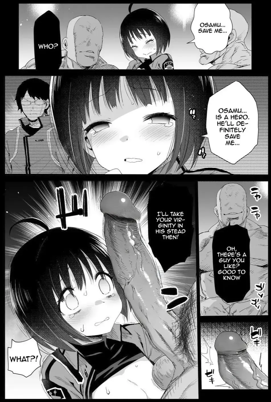 [Ma-kurou] Amatori Chika 14 Sai Warui Ossan ni Okasareru! | World Trigger Border Rape file Fhentai - Page 8