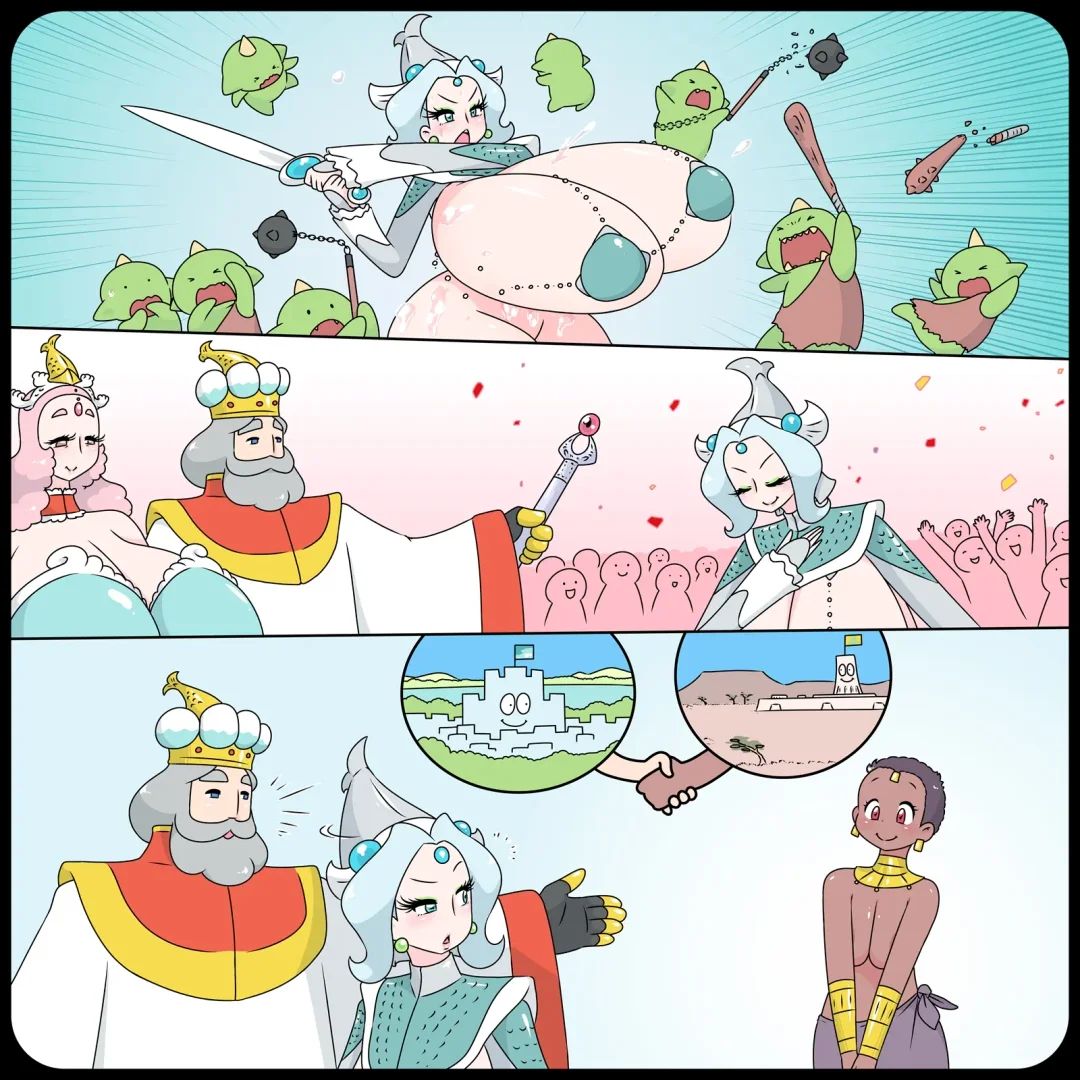 [Big Bomber] Knight & Futa Princess Fhentai - Page 2