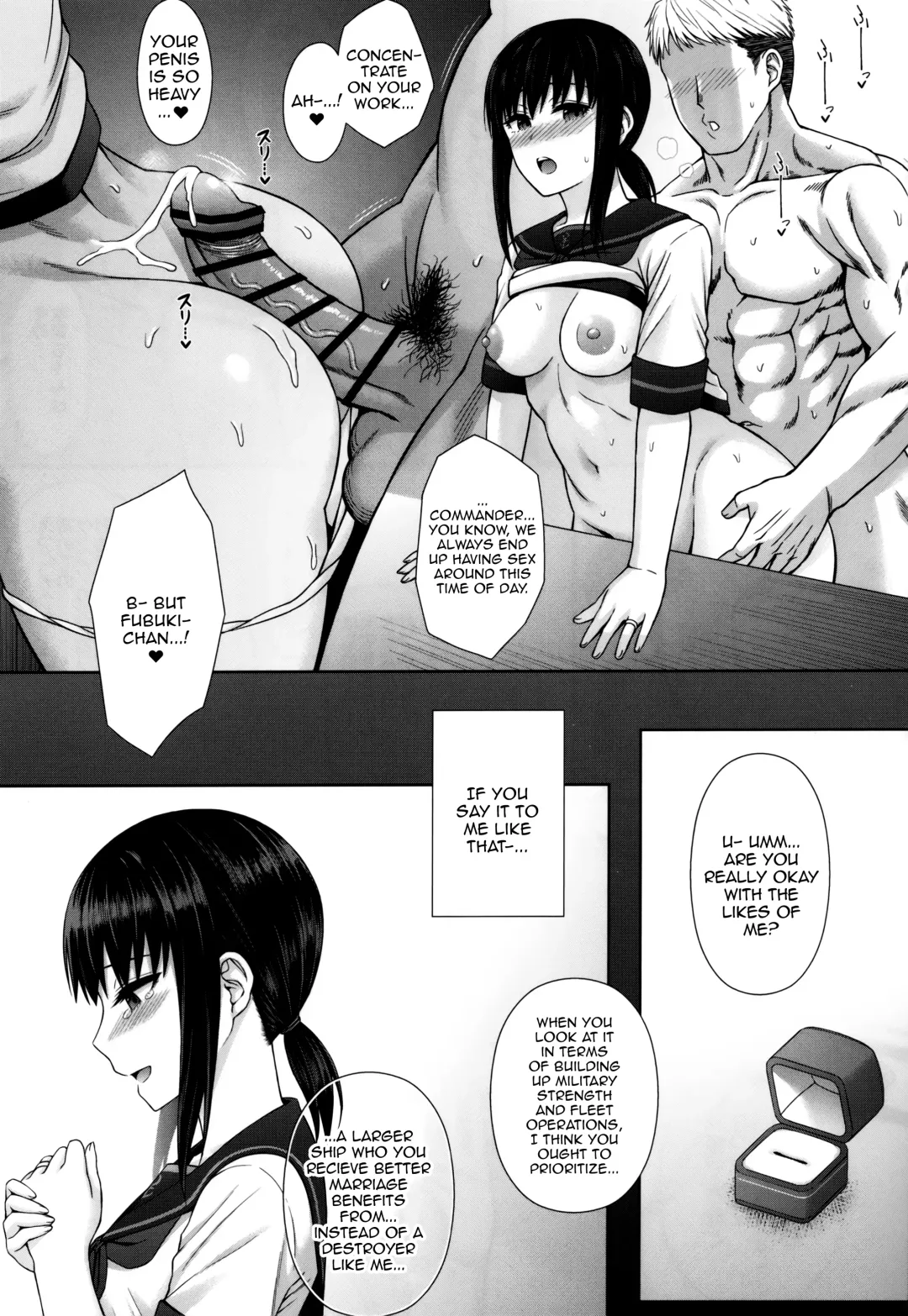 [Uron Rei] JC Kanmusu Fubuki-Chan ni Honki de Ninshin Shite Morau Hanashi. | Story About Seriously Impregnating Fubuki-chan, The JC Shipgirl Fhentai - Page 6