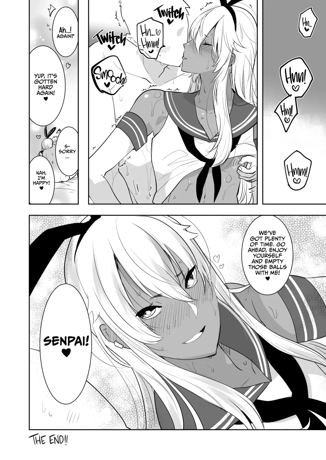 [Aimaitei Umami] Kasshoku Otokonoko DeliHeal no Erohon ~Yattekita Shimakaze-kun wa Daigaku no Charai Kouhai de――?! Hen | Tan Crossdressing Call Boy (decensored) Fhentai - Page 21