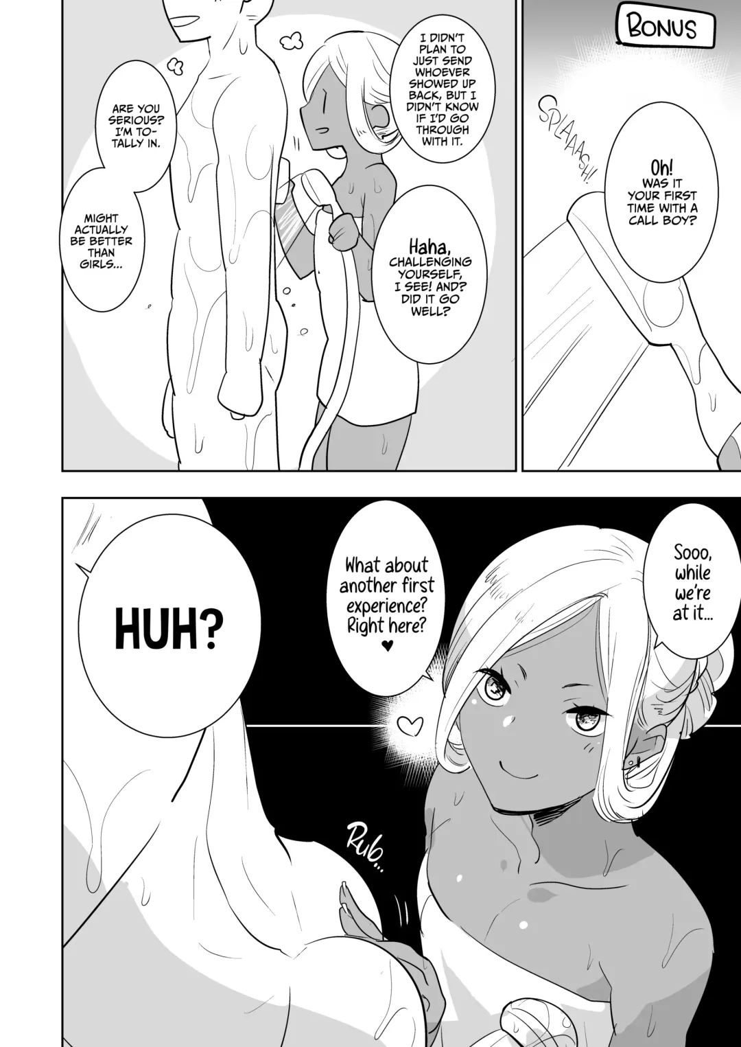 [Aimaitei Umami] Kasshoku Otokonoko DeliHeal no Erohon ~Yattekita Shimakaze-kun wa Daigaku no Charai Kouhai de――?! Hen | Tan Crossdressing Call Boy (decensored) Fhentai - Page 23