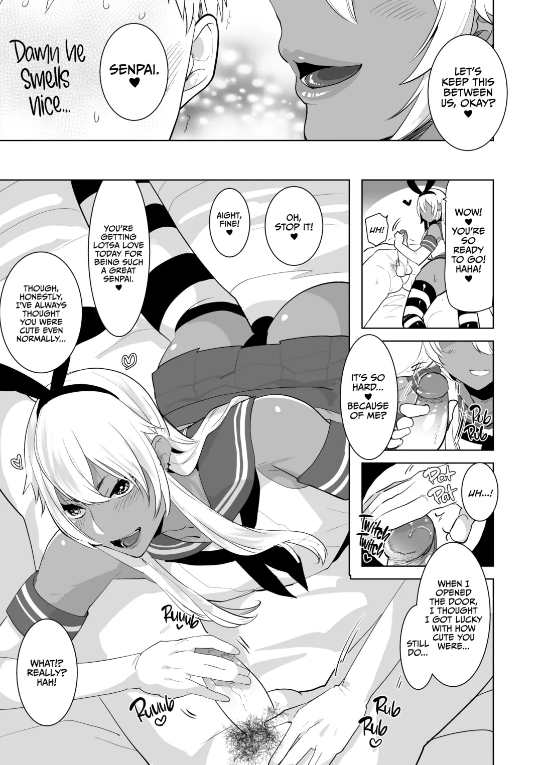 [Aimaitei Umami] Kasshoku Otokonoko DeliHeal no Erohon ~Yattekita Shimakaze-kun wa Daigaku no Charai Kouhai de――?! Hen | Tan Crossdressing Call Boy (decensored) Fhentai - Page 4