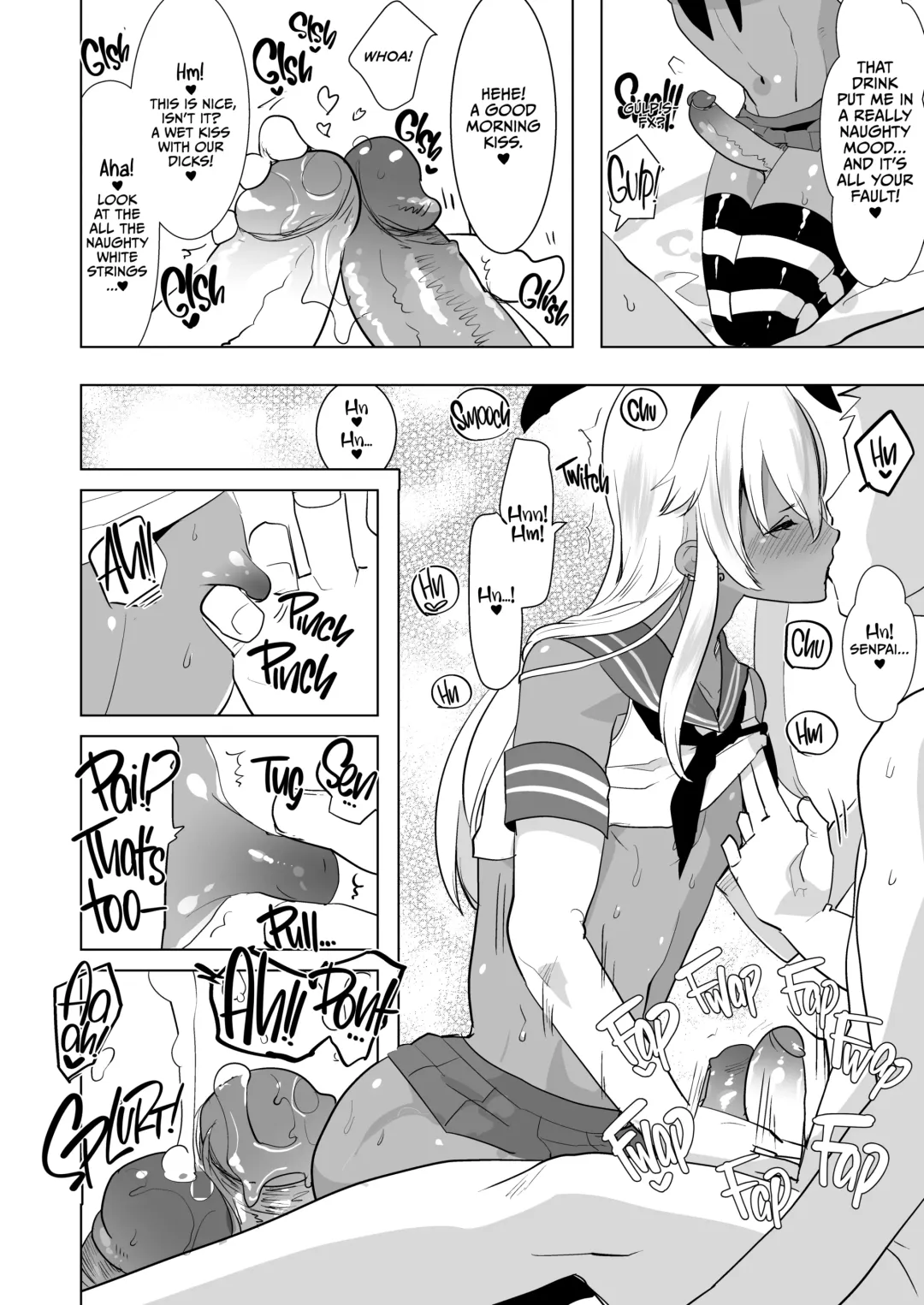 [Aimaitei Umami] Kasshoku Otokonoko DeliHeal no Erohon ~Yattekita Shimakaze-kun wa Daigaku no Charai Kouhai de――?! Hen | Tan Crossdressing Call Boy (decensored) Fhentai - Page 7