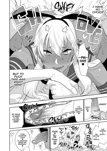 [Aimaitei Umami] Kasshoku Otokonoko DeliHeal no Erohon ~Yattekita Shimakaze-kun wa Daigaku no Charai Kouhai de――?! Hen | Tan Crossdressing Call Boy (decensored) Fhentai - Page 11