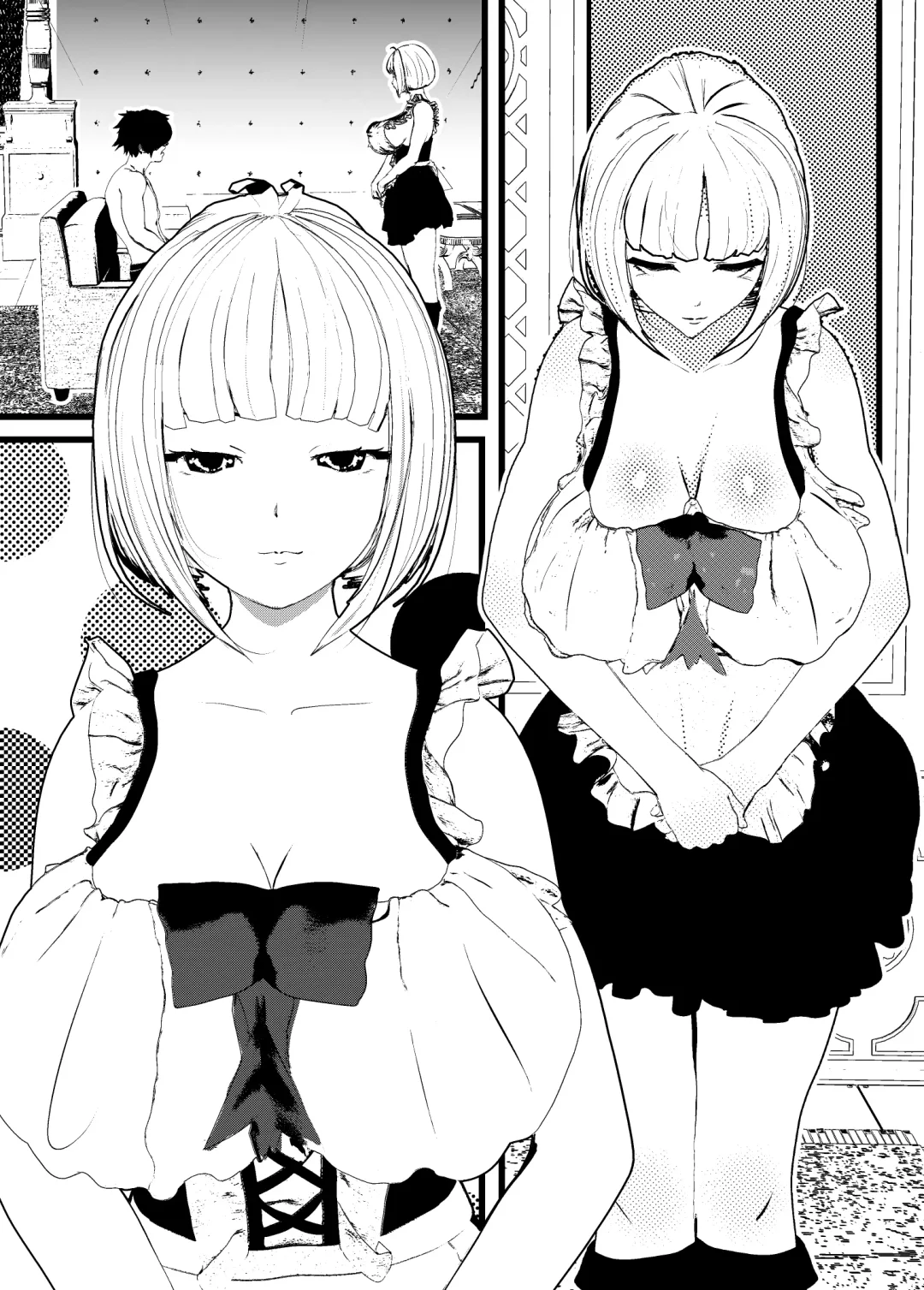 [Settuman] Muhyoujou Cool Maid to Sex Shitetara Shinpaishou Bonyuu Mama mo Kite Futari to Sex Dekita w Fhentai - Page 24