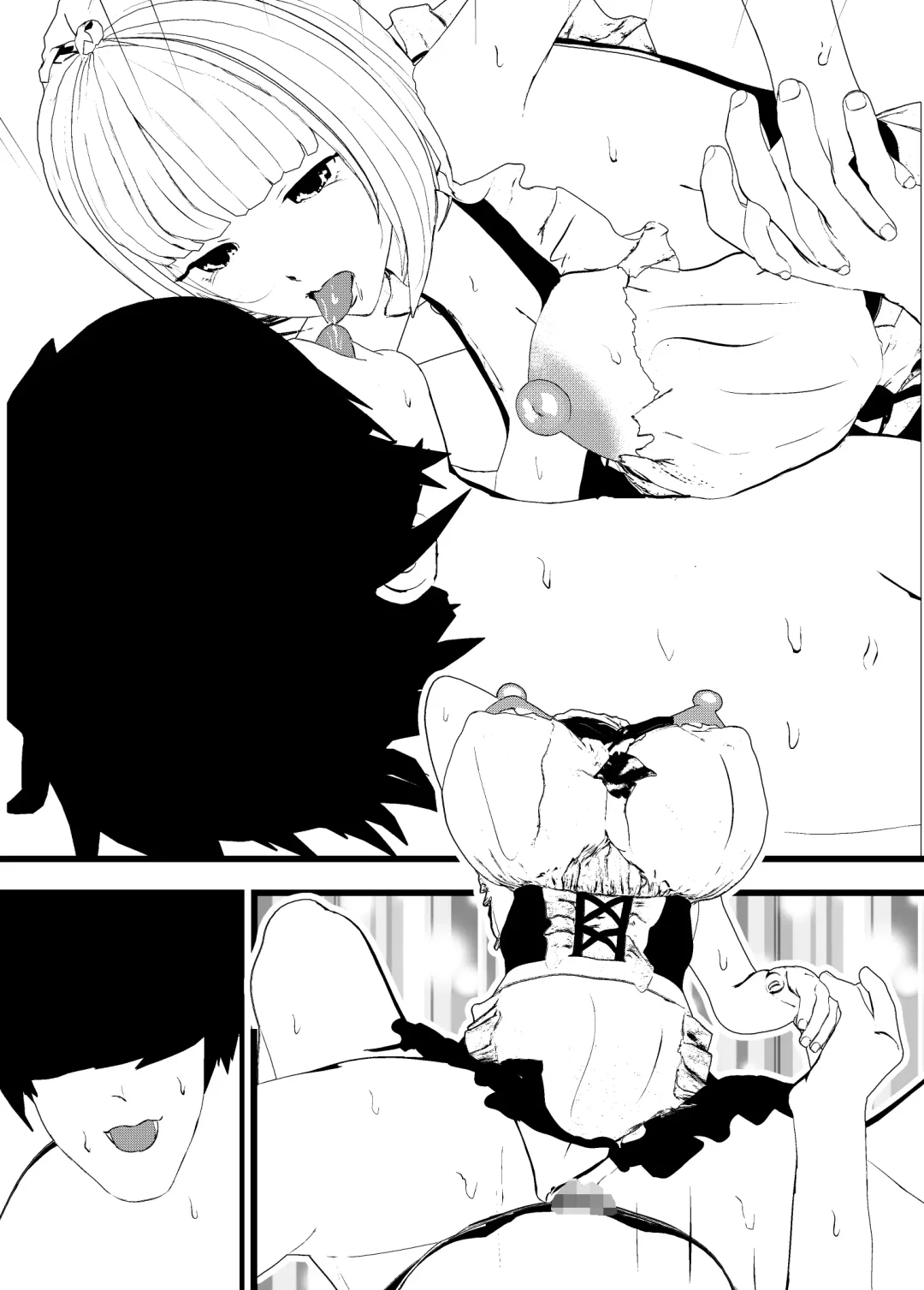 [Settuman] Muhyoujou Cool Maid to Sex Shitetara Shinpaishou Bonyuu Mama mo Kite Futari to Sex Dekita w Fhentai - Page 32