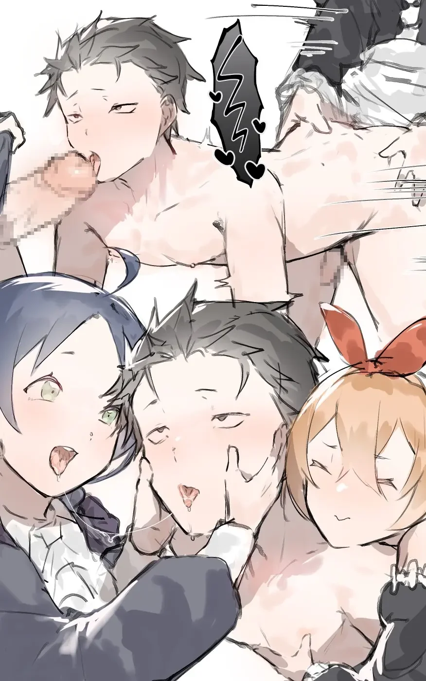 Petra and Meili x Subaru futa Fhentai - Page 4