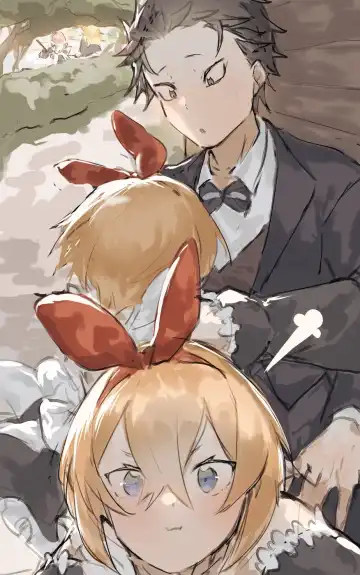 Petra and Meili x Subaru futa Fhentai - Page 2