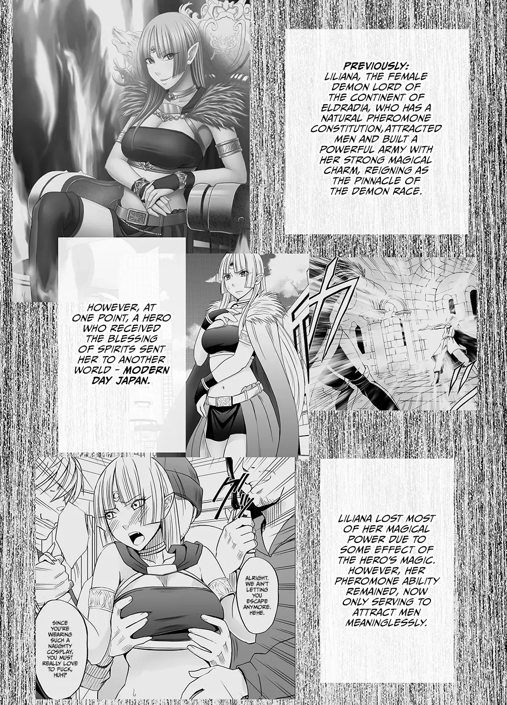 [Crimson] Isekai kara Yattekita Onna Maou-sama ga Manin Densha de Salaryman ni Chikan Sareru Hanashi Fhentai - Page 1