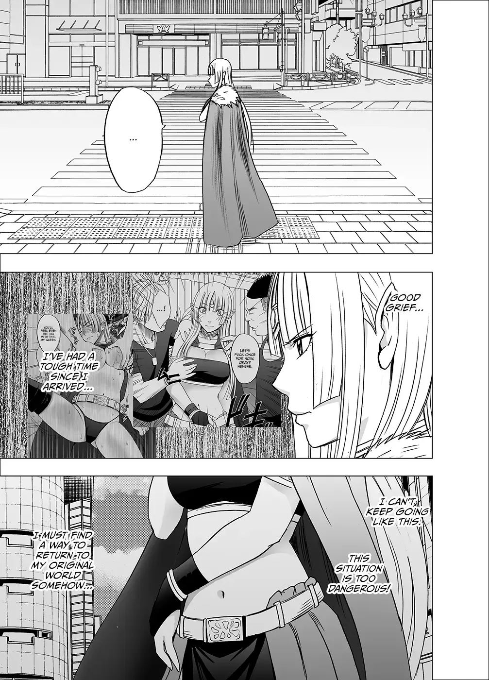 [Crimson] Isekai kara Yattekita Onna Maou-sama ga Manin Densha de Salaryman ni Chikan Sareru Hanashi Fhentai - Page 3