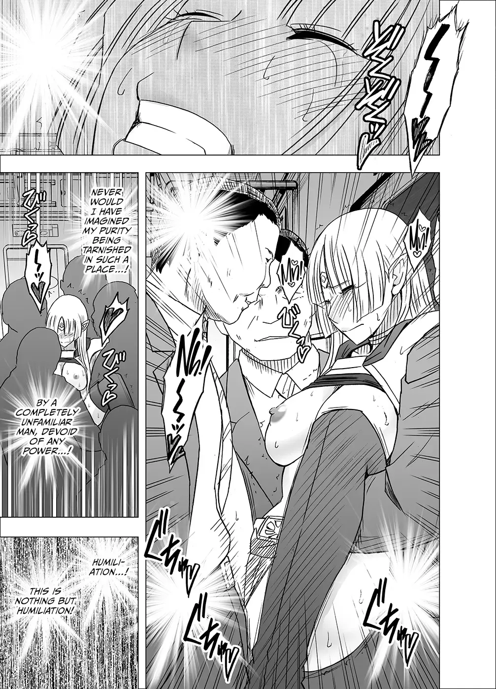 [Crimson] Isekai kara Yattekita Onna Maou-sama ga Manin Densha de Salaryman ni Chikan Sareru Hanashi Fhentai - Page 36