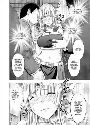 [Crimson] Isekai kara Yattekita Onna Maou-sama ga Manin Densha de Salaryman ni Chikan Sareru Hanashi Fhentai - Page 12