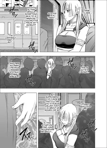 [Crimson] Isekai kara Yattekita Onna Maou-sama ga Manin Densha de Salaryman ni Chikan Sareru Hanashi Fhentai - Page 9