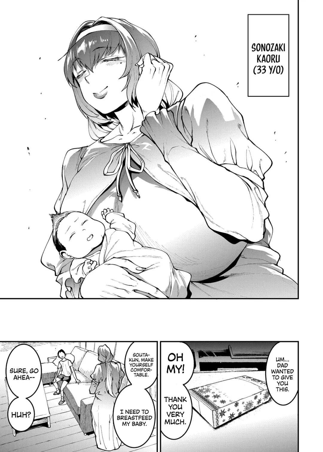 [Erect Sawaru] Mama Mansion! Dainiwa 601 Goushitsu Sonosaki Kaoru (33) | Mama Mansion! ~Second Chapter, Room 601's Sonosaki Kaoru 33YO~ Fhentai - Page 5