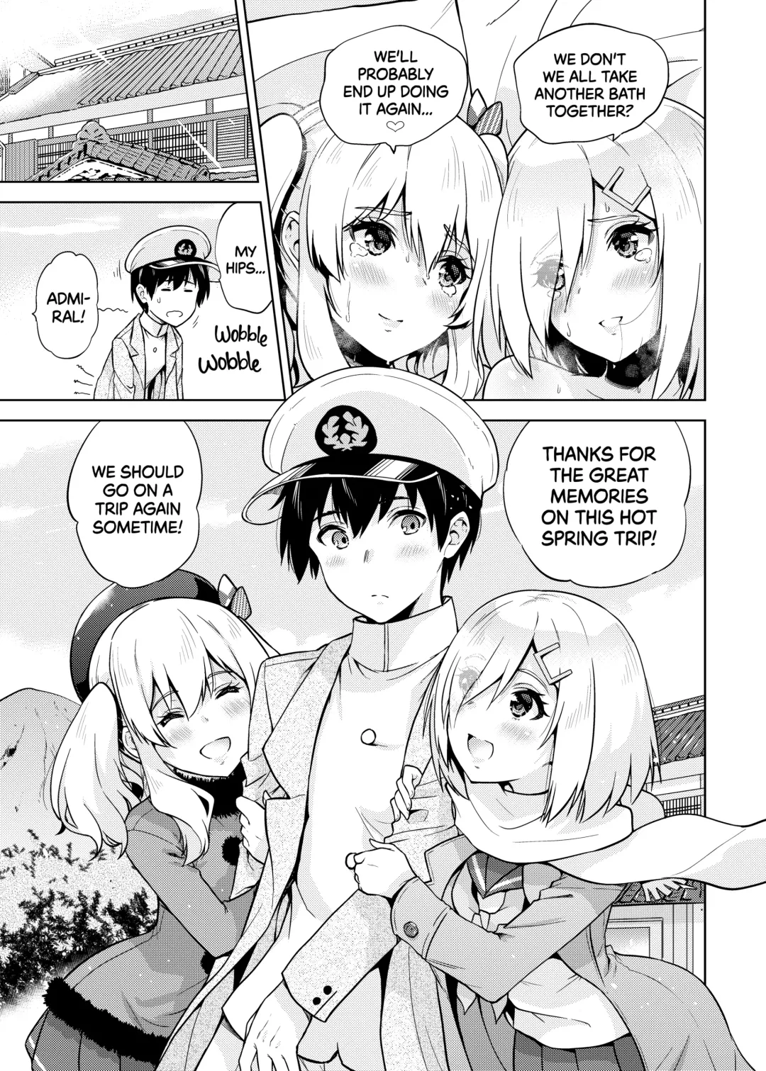 [Sarfata] Onsen Yukata na Kashima-san to Hamakaze-san to. | Hamakaze and Kashima in Hot Springs and Yukata (decensored) Fhentai - Page 24