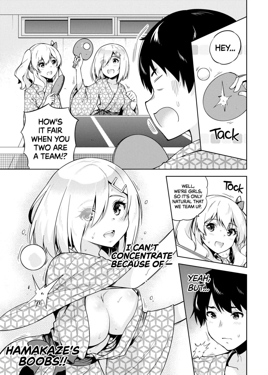[Sarfata] Onsen Yukata na Kashima-san to Hamakaze-san to. | Hamakaze and Kashima in Hot Springs and Yukata (decensored) Fhentai - Page 4