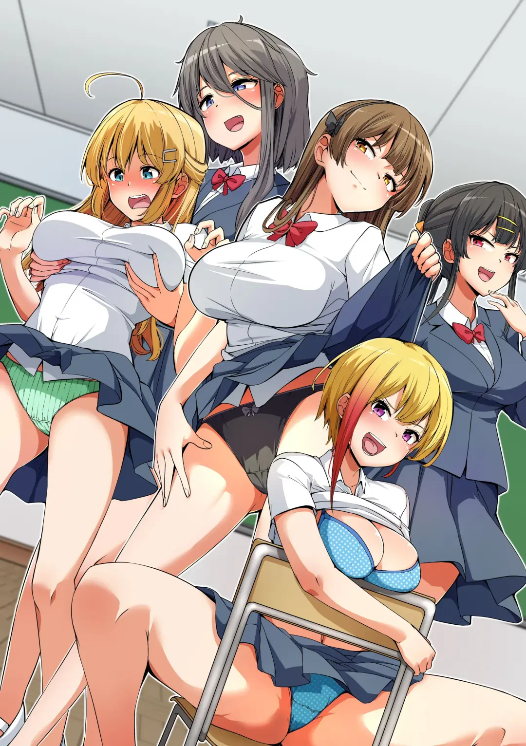 Sei ni Kyoumi Shinshin no Kyonyuu Seifuku Joshi-tachi to Harem Sex! Shojo Bitch-tachi ni Niku Vibe ni Sareru Doutei no Boku Fhentai - Page 2