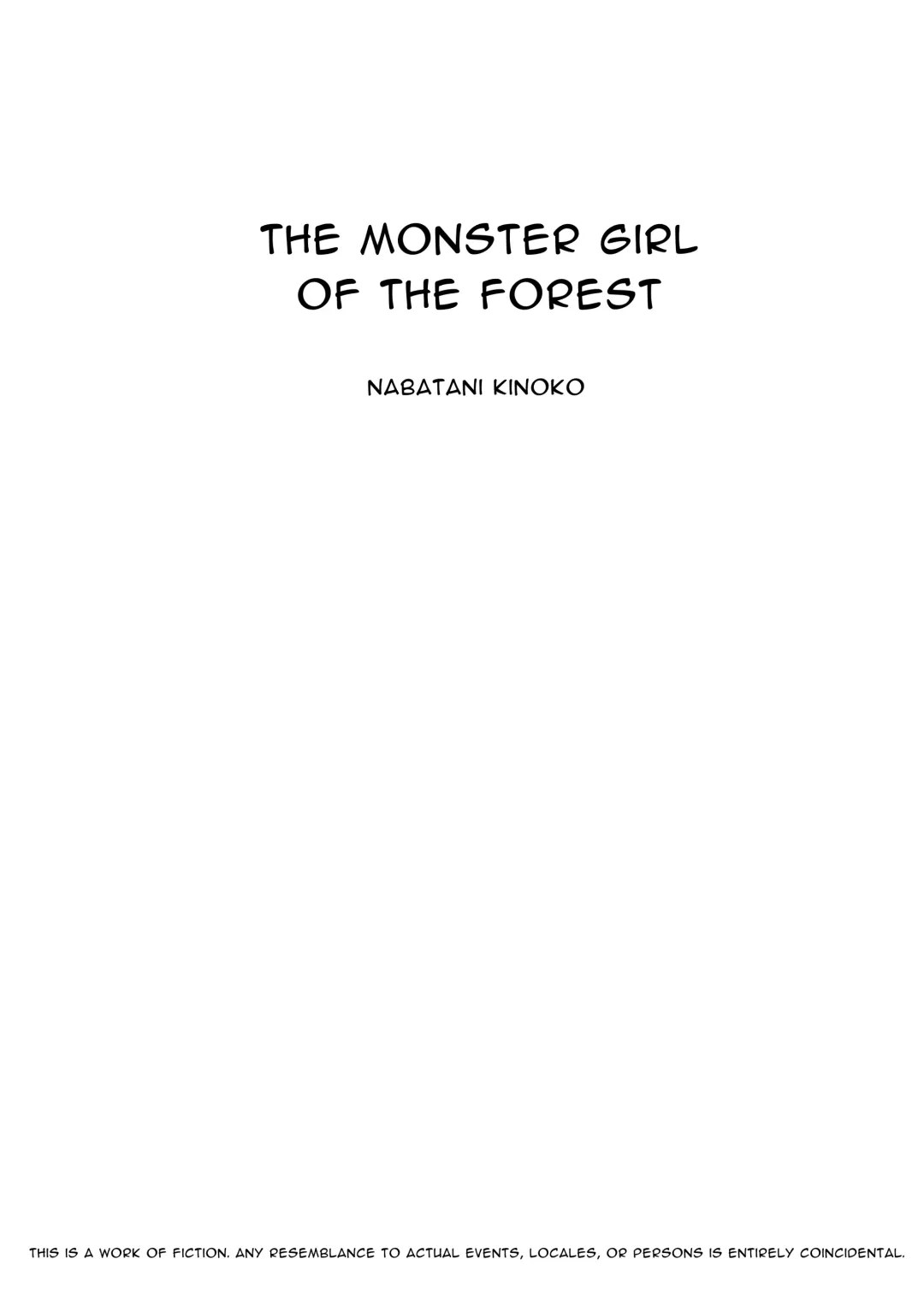 [Nabatani Kinoko] Mori no Oku de Onee-chan to | The Monster Girl of the Forest Fhentai - Page 2