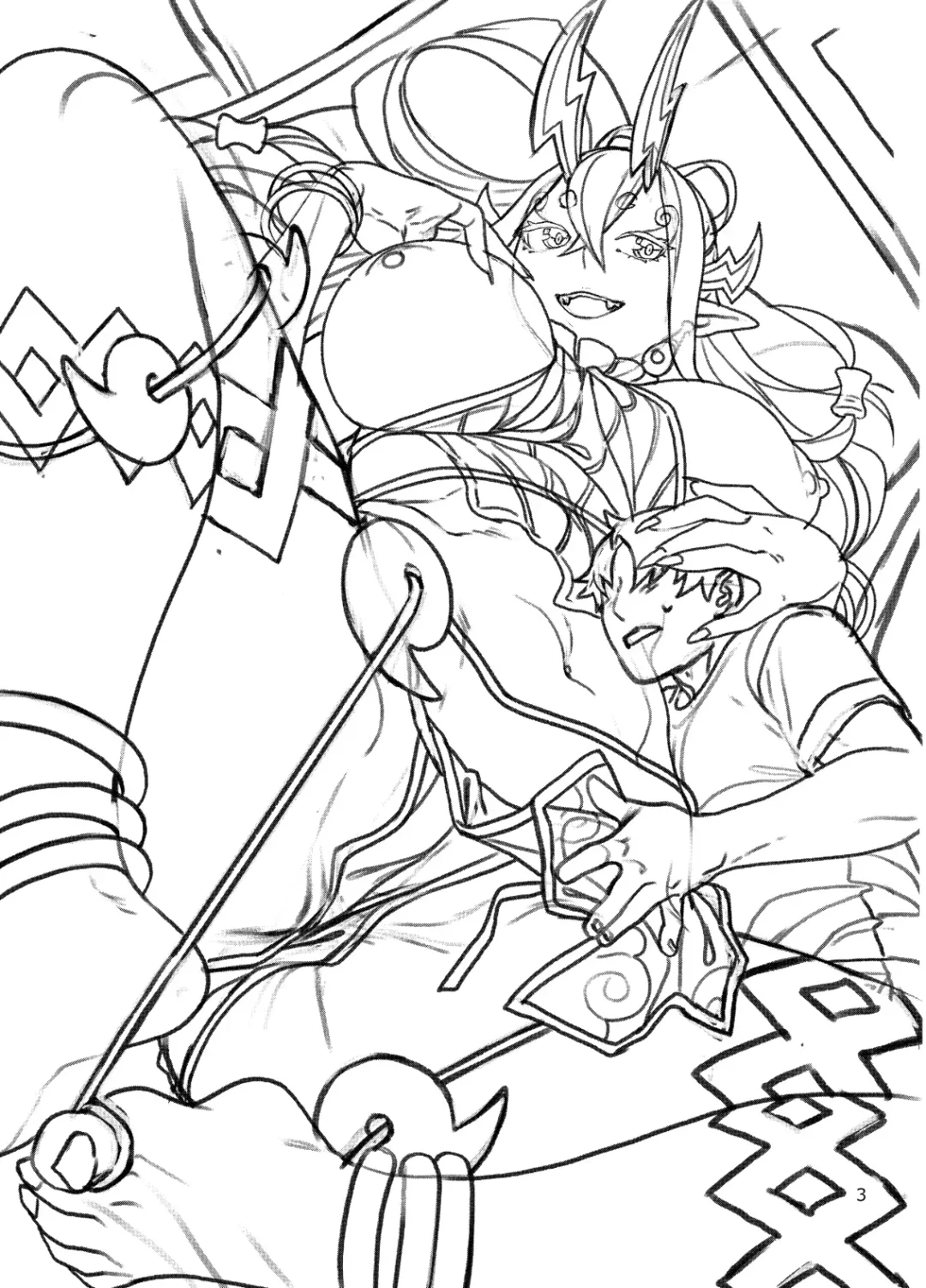 [Nekomata Naomi] Okki na Ibuki Douji to Ichaicha Suru Hon | A Book About Doing Lewd Stuff With A Large Ibuki Douji Fhentai - Page 3