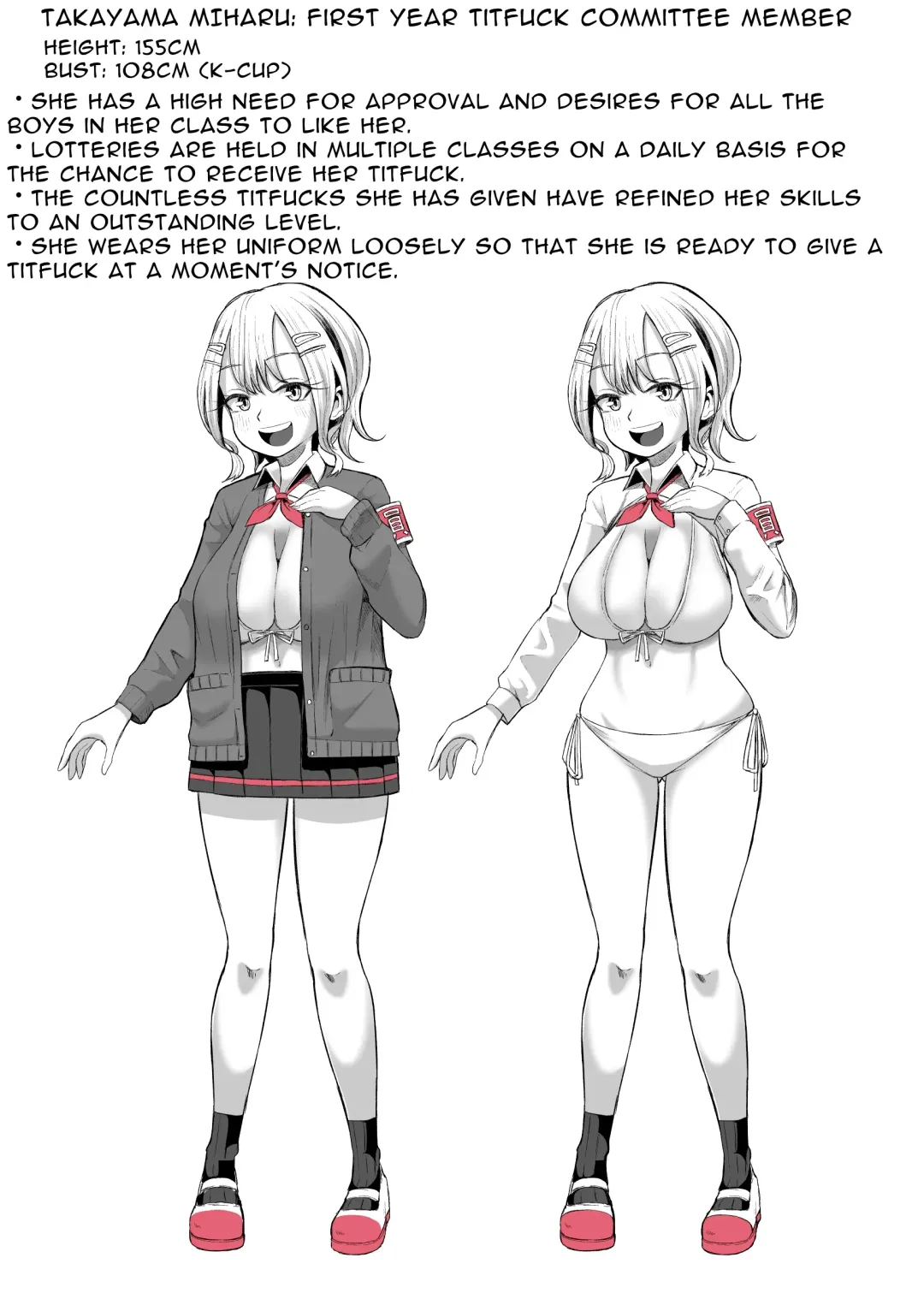 [Tenkomori] Paizuri iin no 2-ri ga boku o toriau!!? | Two Titty Fuck Committee Members Fight Over Me!!? Fhentai - Page 47