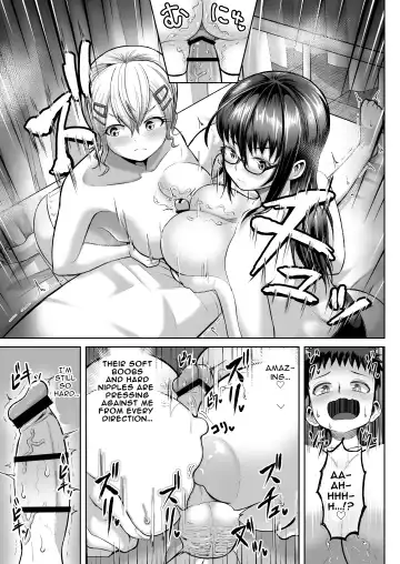[Tenkomori] Paizuri iin no 2-ri ga boku o toriau!!? | Two Titty Fuck Committee Members Fight Over Me!!? Fhentai - Page 39