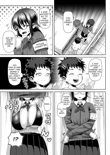 [Tenkomori] Paizuri iin no 2-ri ga boku o toriau!!? | Two Titty Fuck Committee Members Fight Over Me!!? Fhentai - Page 9