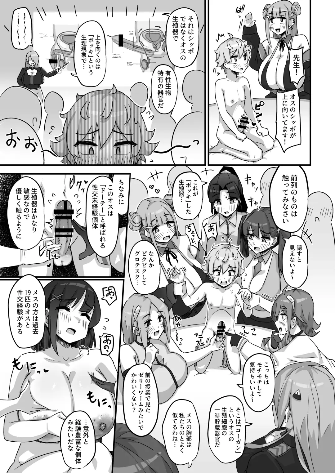 [Yosyo-] Kyou no Jugyou wa, Chikyuujin no Hanshoku Katsudou no Kansatsu desu. - Today's lesson is observation of the breeding activities of earthlings. Fhentai - Page 10