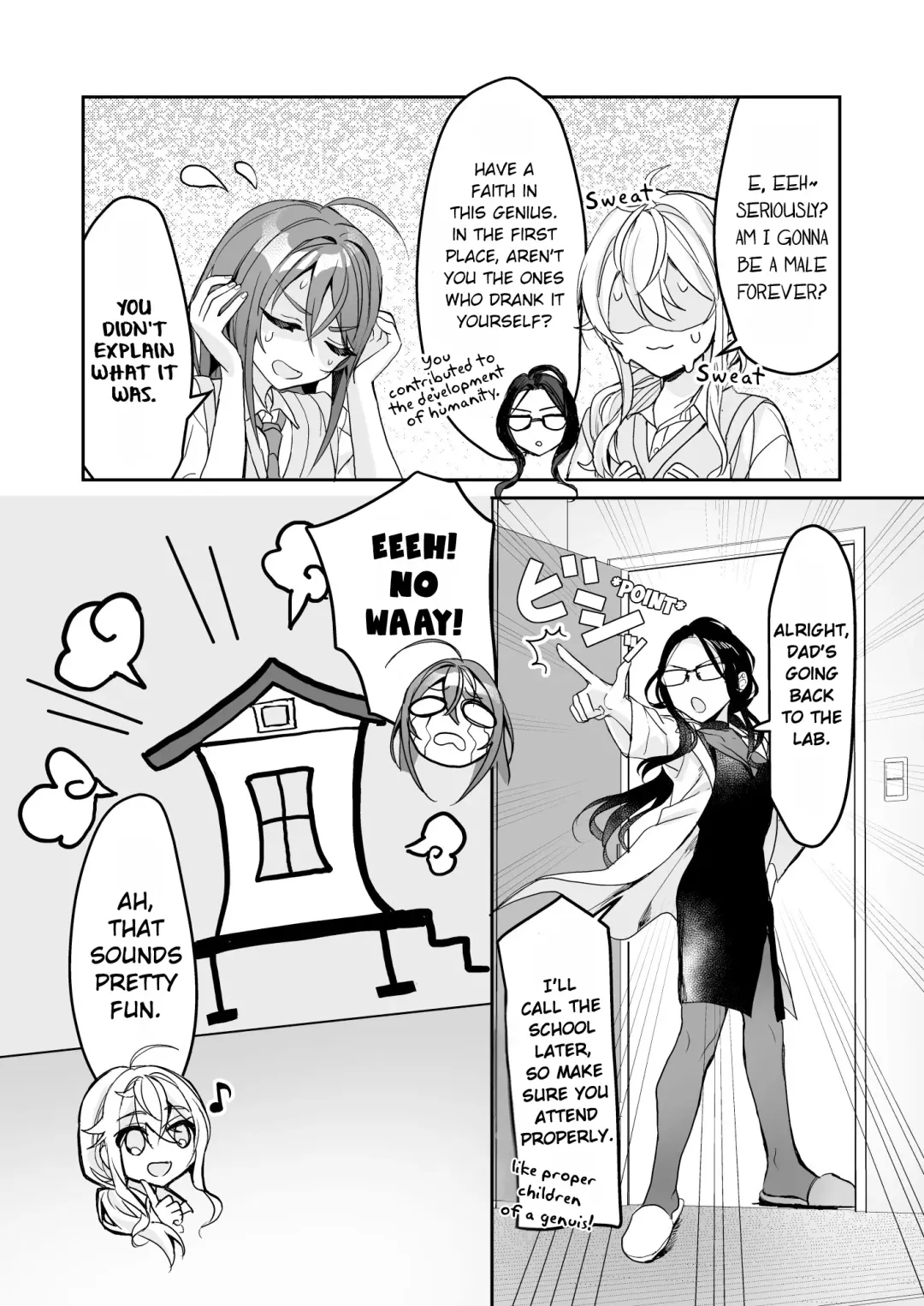 [Kagamino Mochiko] TS Kyoudai | TS Siblings Fhentai - Page 17