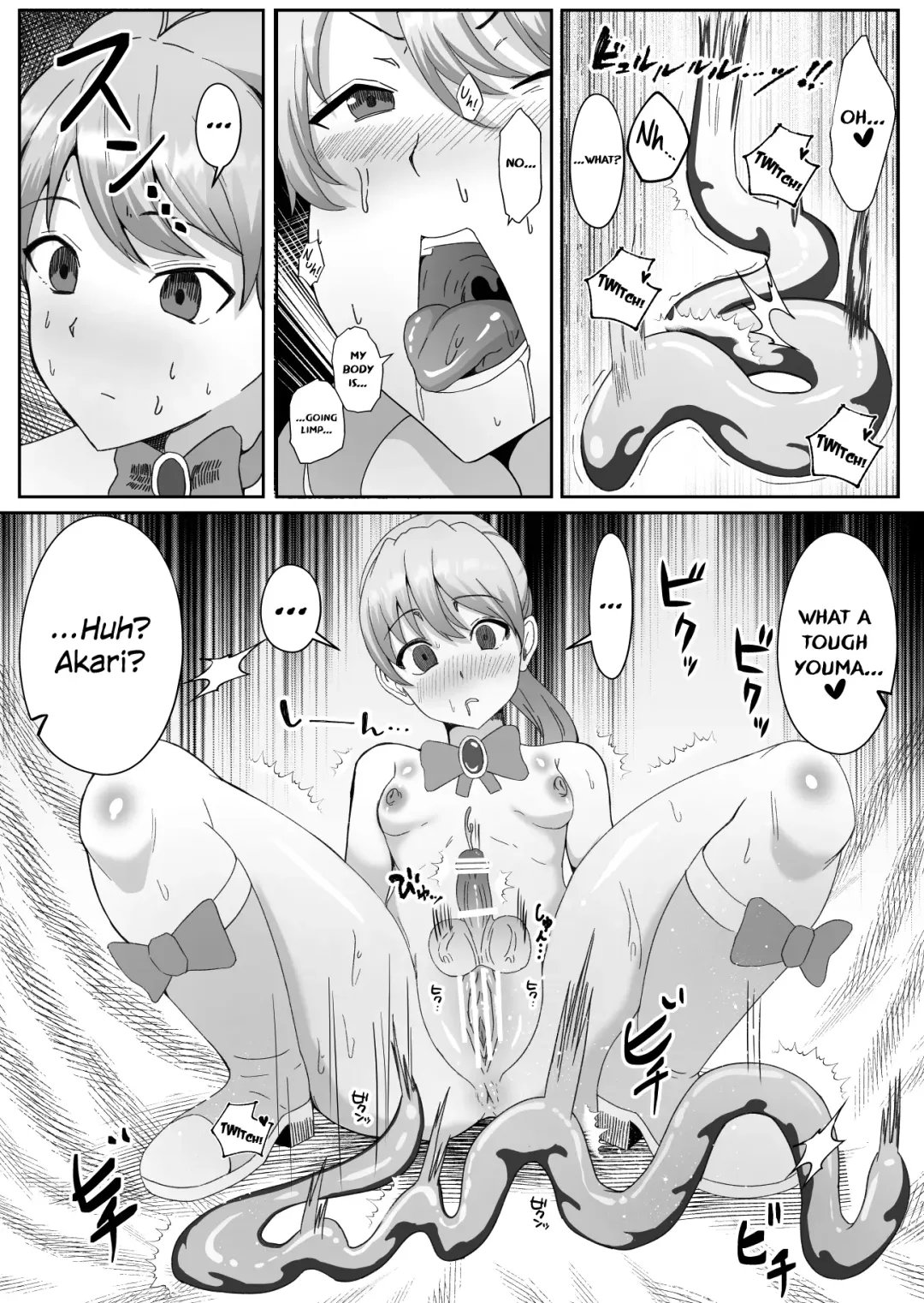 Chinpo ni Kiseisare Kintama ni Jinkaku o Utsusareta Mahou Shoujo | Magical Girls Who Got Infested by Parasite Cock and Had Their Personalities Transferred Into Their Testicles Fhentai - Page 28