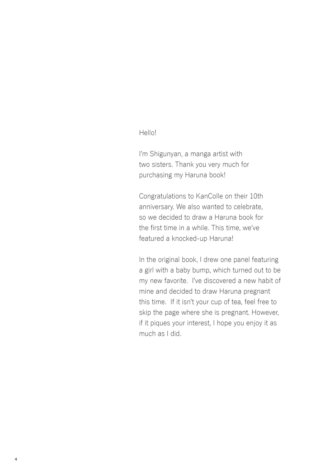 [Shigunyan] Ware, Haruna to Haramase Yasen ni Totsunyuusu!! | I Will Engage in a Knock Up Night Battle with Haruna!! Fhentai - Page 3