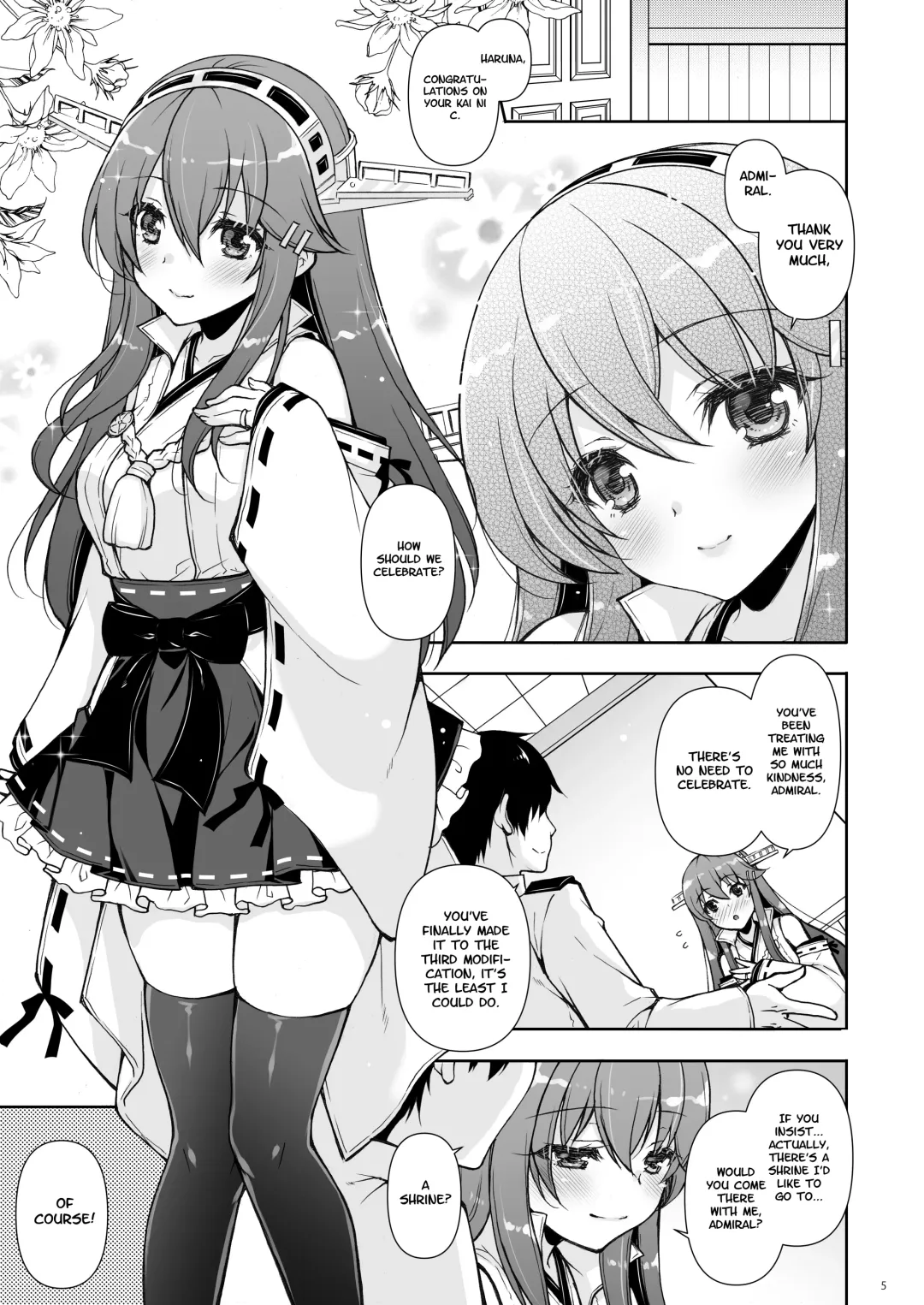 [Shigunyan] Ware, Haruna to Haramase Yasen ni Totsunyuusu!! | I Will Engage in a Knock Up Night Battle with Haruna!! Fhentai - Page 4