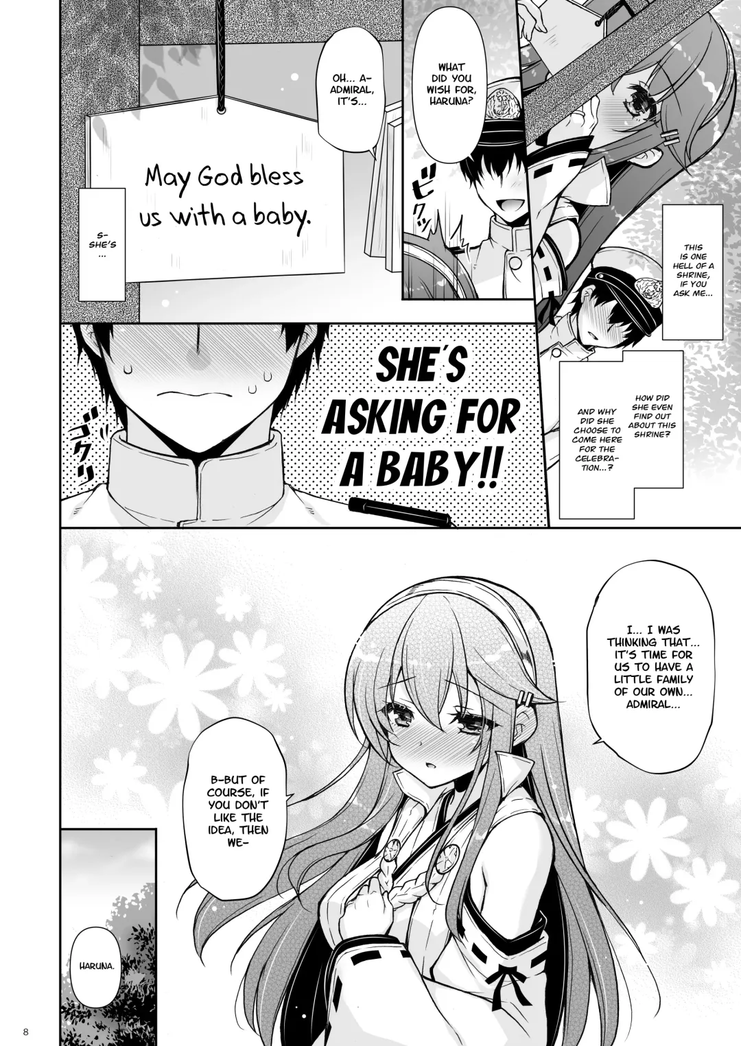 [Shigunyan] Ware, Haruna to Haramase Yasen ni Totsunyuusu!! | I Will Engage in a Knock Up Night Battle with Haruna!! Fhentai - Page 7