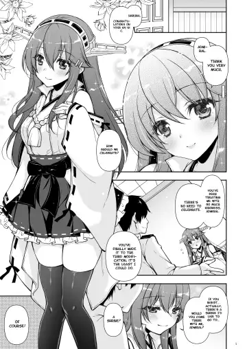 [Shigunyan] Ware, Haruna to Haramase Yasen ni Totsunyuusu!! | I Will Engage in a Knock Up Night Battle with Haruna!! Fhentai - Page 4