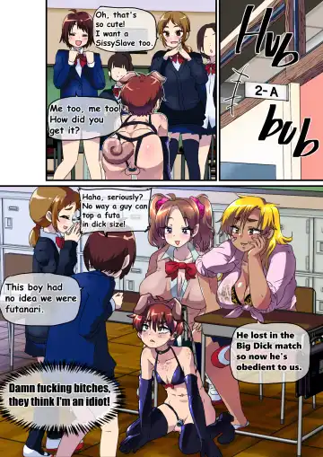 [Nikuyaki] Ore ga Mesu Ochi Shite Kyokon Futanari Gyaru-tachi no Seishori-you Chinpo Ana ni Choukyou Sarete Shimatta Ken. | I Ended Up Being Transformed Into The Sissy Slave Of The Big-Cocked Futanari Girls. Fhentai - Page 12