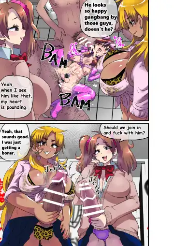 [Nikuyaki] Ore ga Mesu Ochi Shite Kyokon Futanari Gyaru-tachi no Seishori-you Chinpo Ana ni Choukyou Sarete Shimatta Ken. | I Ended Up Being Transformed Into The Sissy Slave Of The Big-Cocked Futanari Girls. Fhentai - Page 33