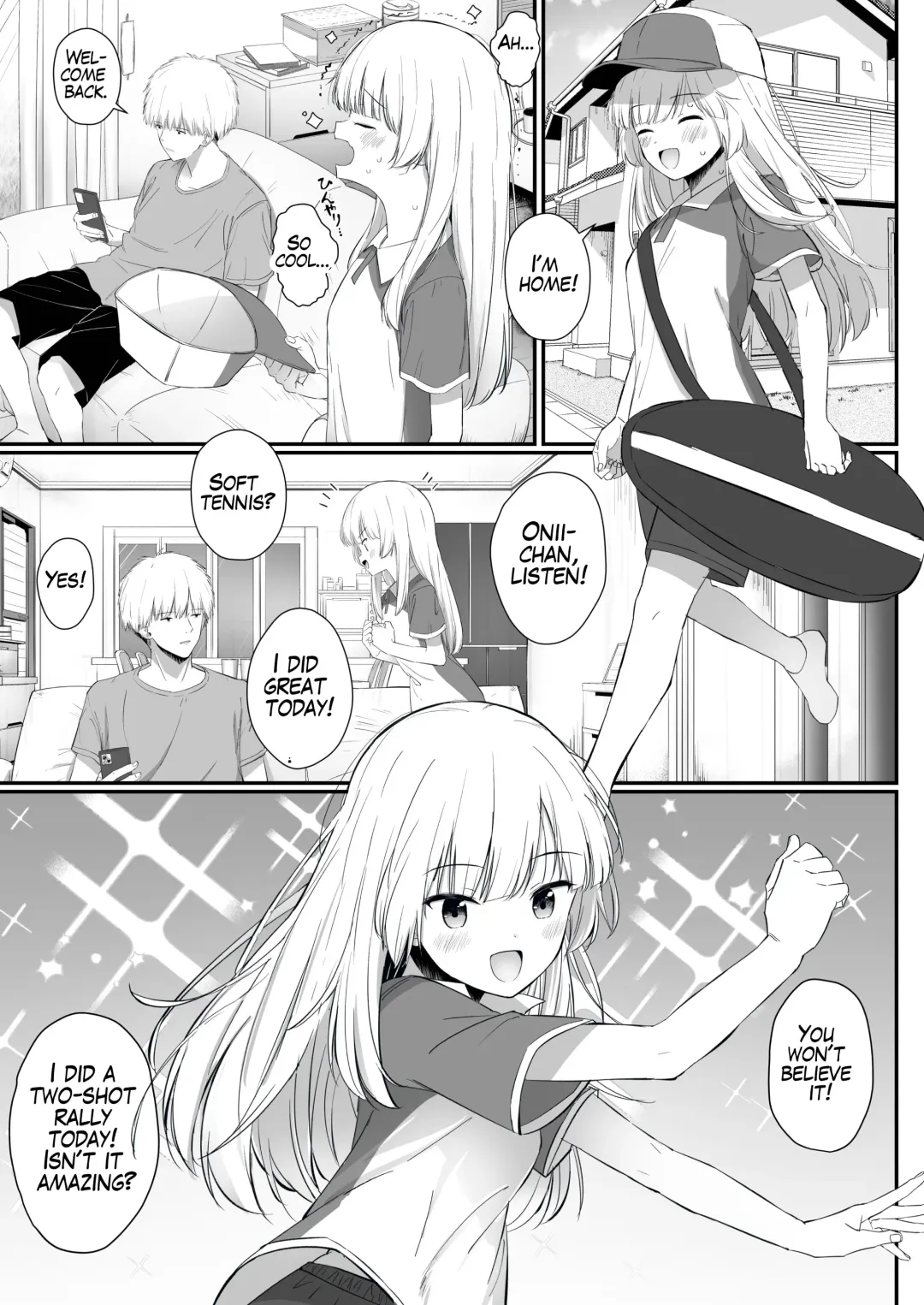 [Sakae] Chotto Namaiki dakedo Oniichan no Koto ga Daisuki na Imouto to Noukou Amaama Ecchi | Succulent Sweet Sex with an Impertinent Little Sister that Loves Her Oniichan Fhentai - Page 2