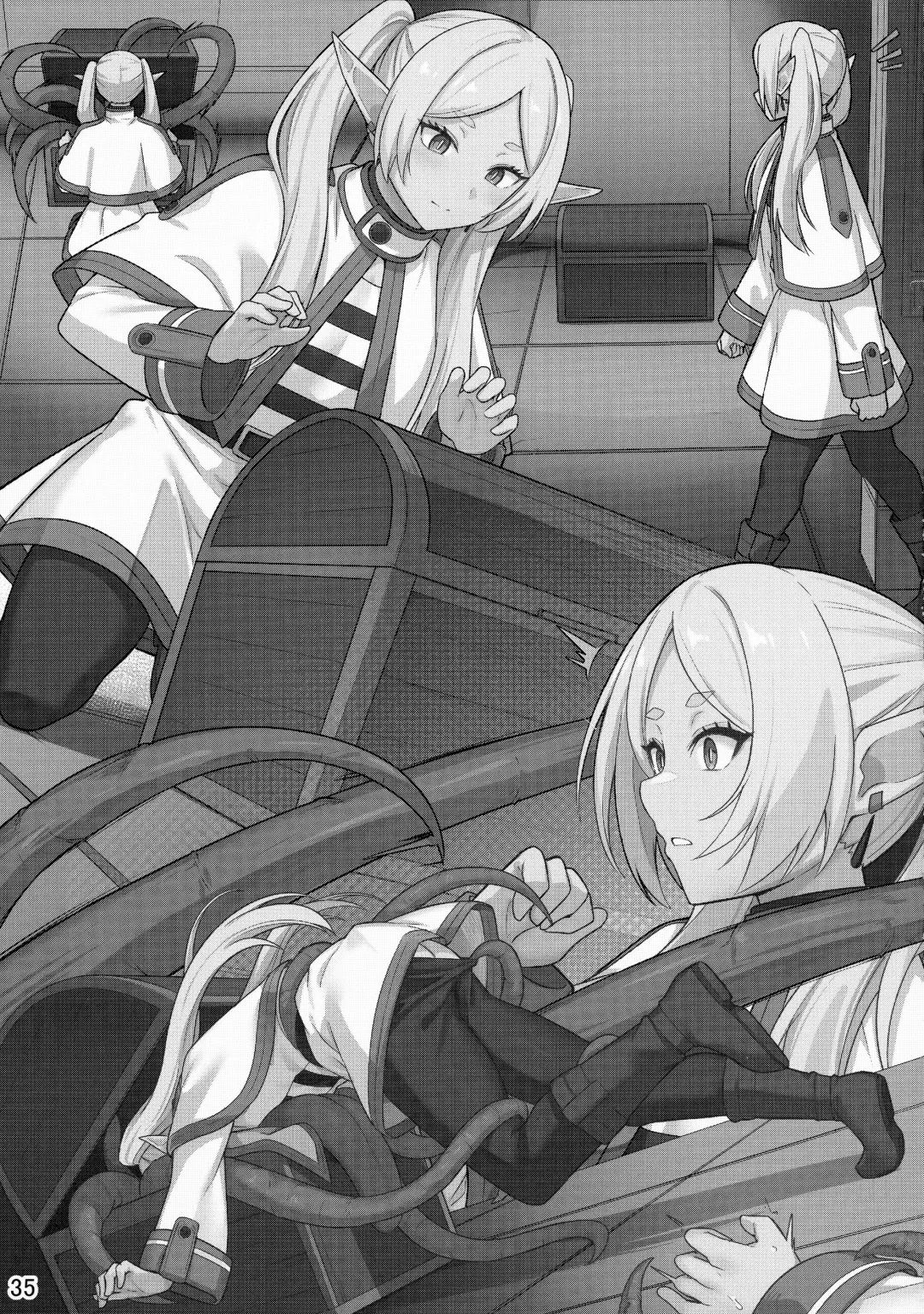 [Siseki Hirame] Frieren's Chotto H na Hon | Немного пошлая история Фрирен Fhentai - Page 36