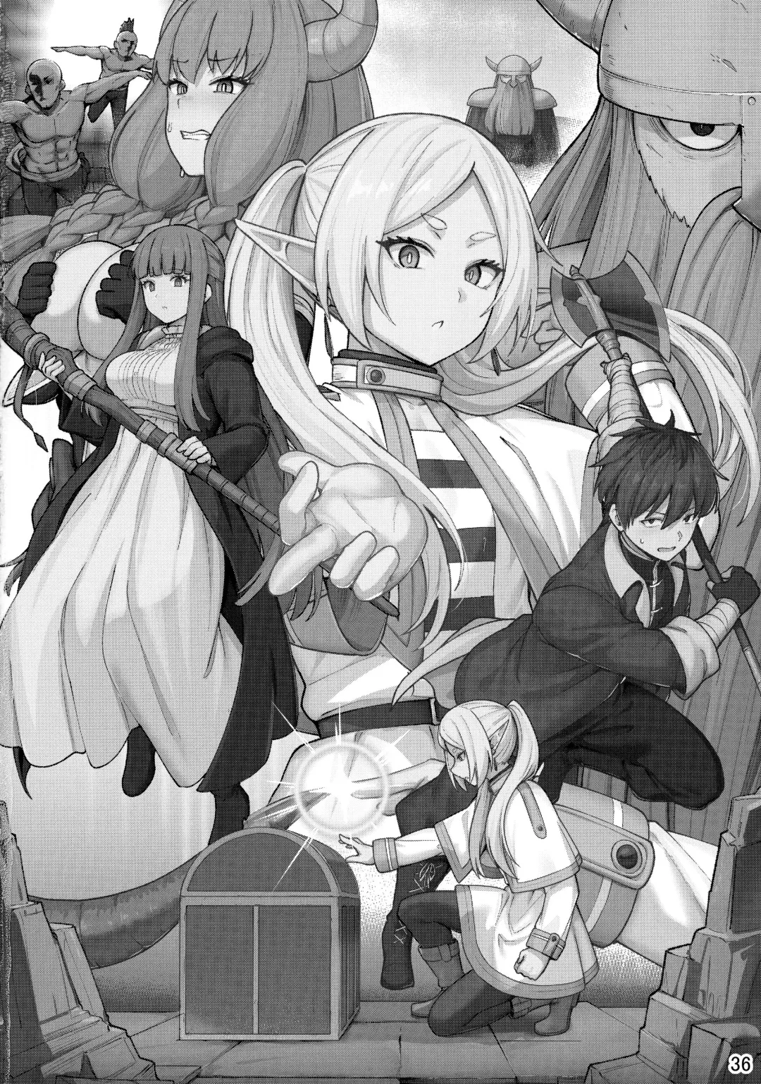 [Siseki Hirame] Frieren's Chotto H na Hon | Немного пошлая история Фрирен Fhentai - Page 37