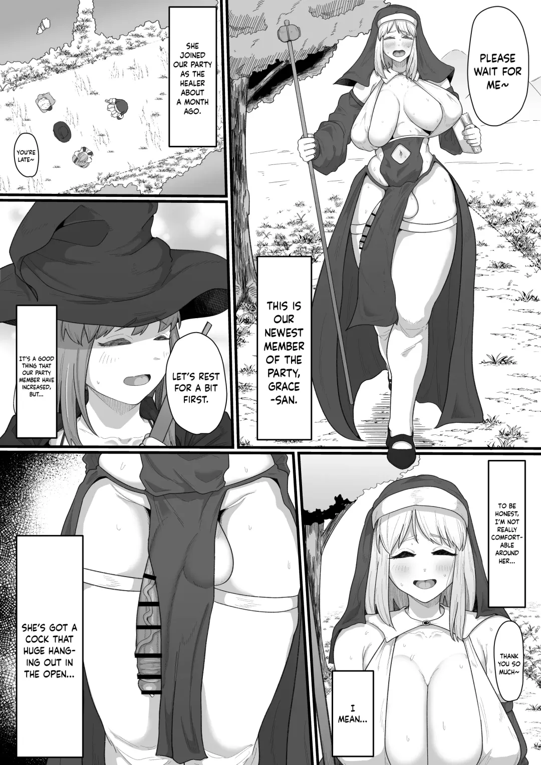 [Shrimp Cake] Onna Boukensha x Futanari, Nani mo Okoranai Hazu ga Naku... Fhentai - Page 4