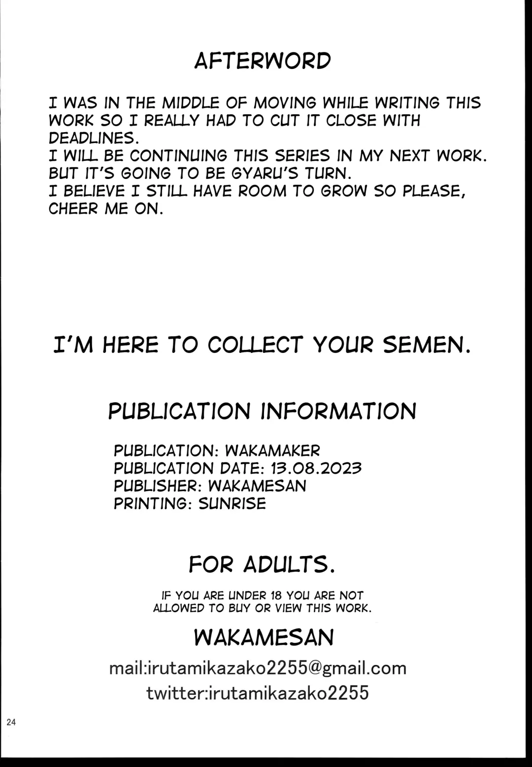 [Wakamesan] Anata no Semen Kaishuu Shimasu Fhentai - Page 26