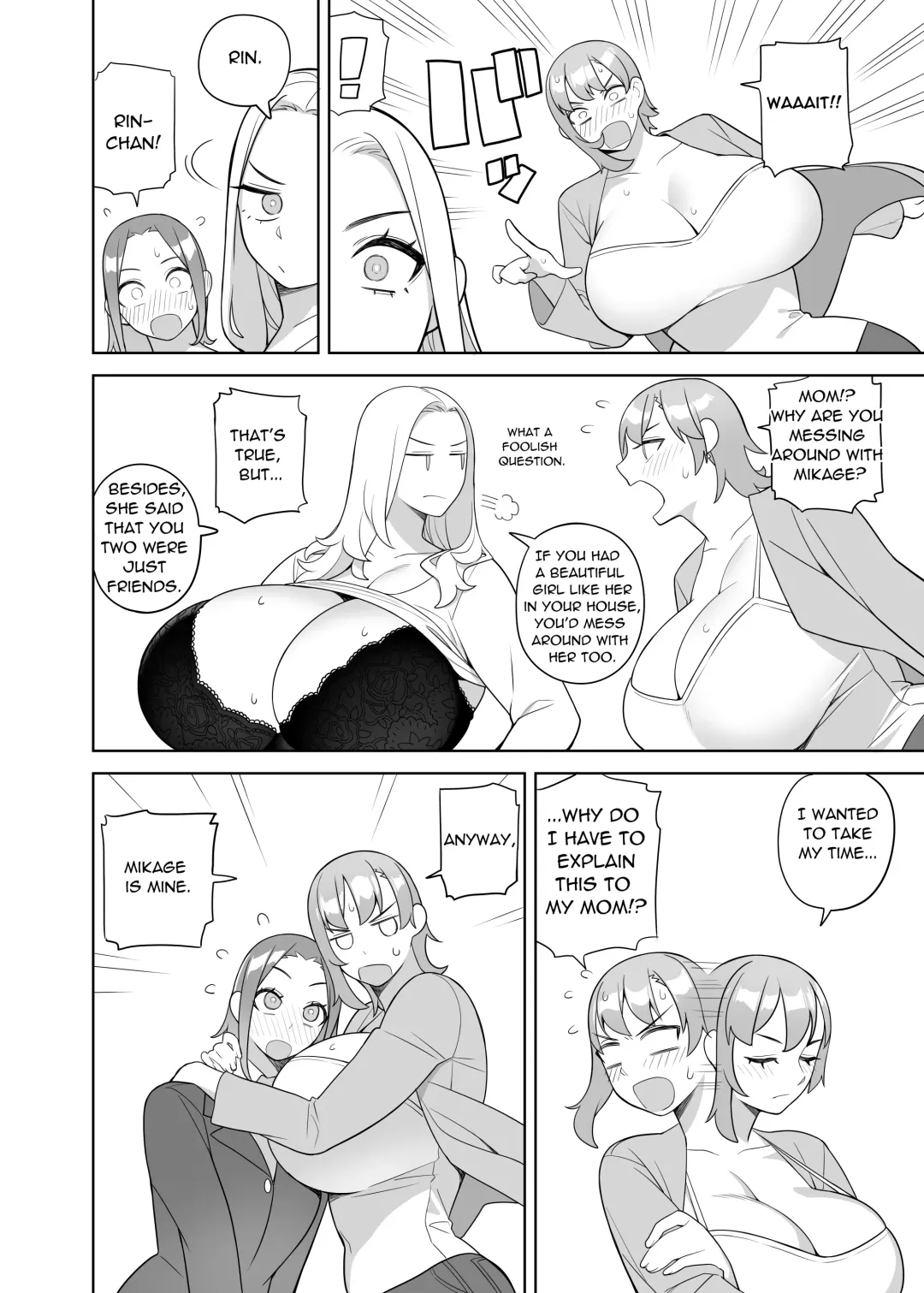 [Hidarikiki] Friend and Her Mom Fhentai - Page 9