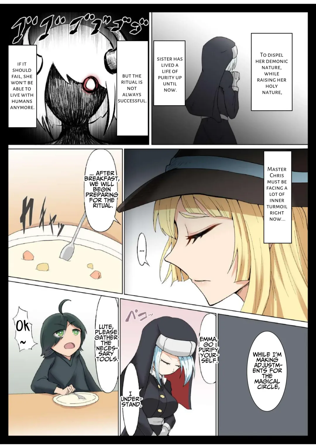 [Enryu] Boku no Sister Maid Shitei ga Succubus ni natte Hatsujou Shichatta!? | My Nunmaid Became A Succubus In Heat!? ~The Sexy Struggles Of Christine The Witch!!~ Fhentai - Page 6