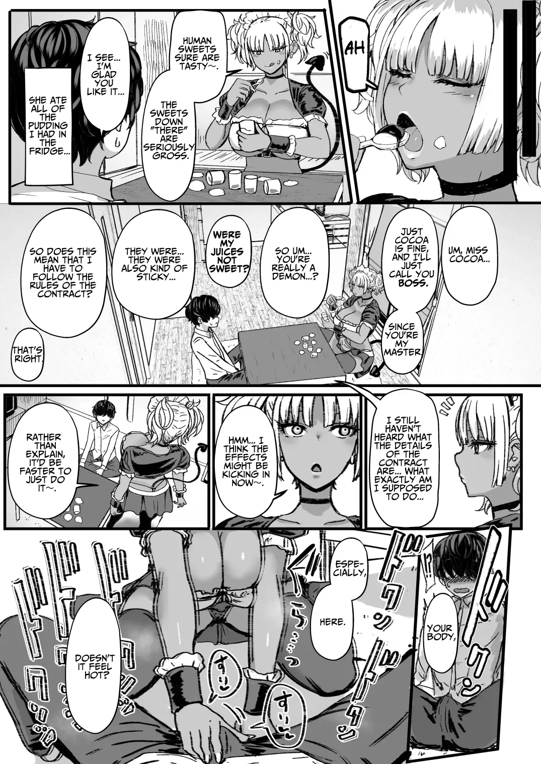 [Miyamoto Issa] Kuro-Gyaru Succubus Maid Devours Her Master Fhentai - Page 5