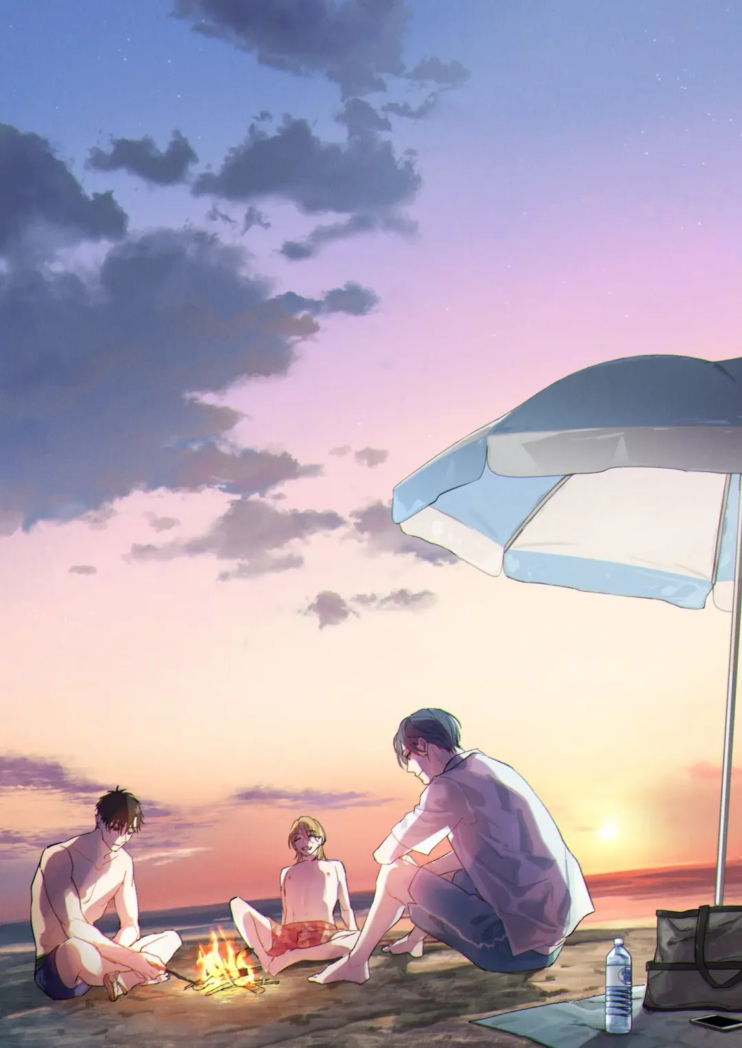 [Nabara Shouko] Tachi to Neko Docchi ga Ii no? 3 ~Soto demo Nakayoku Mitsudomoe~ | Top or Bottom? 3 ~Vacation 3-way Sex~ Fhentai - Page 61